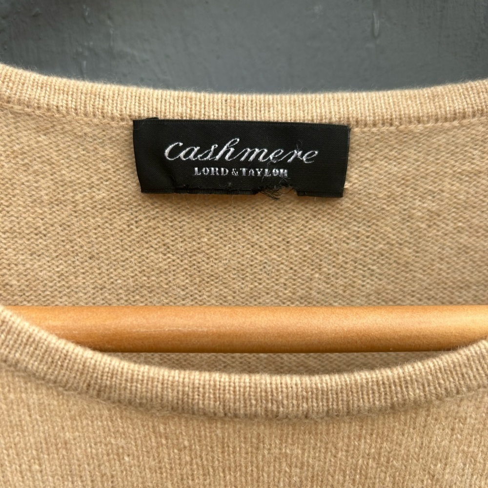 Lord & Taylor Cashmere Sweater, Approx M/L - Picture 8 of 8